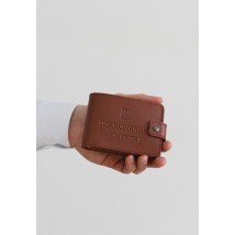 Шкіряна обкладинка- портмоне для посвідчення учасника бойових дій (УБД) Світло-коричнева