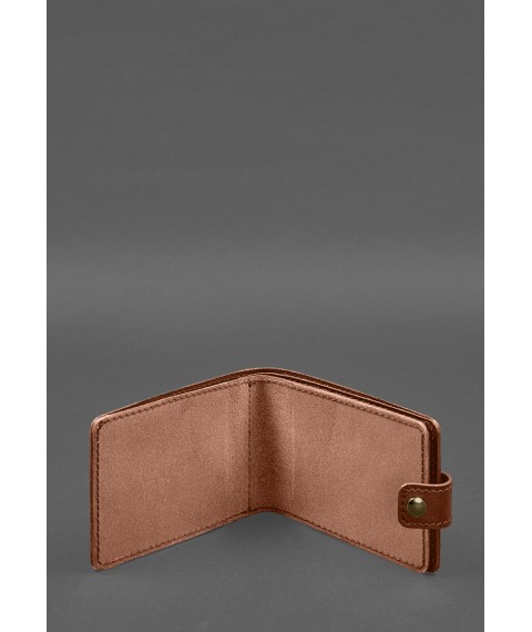 Leather wallet-cover for combat participant ID (UCD) Light brown