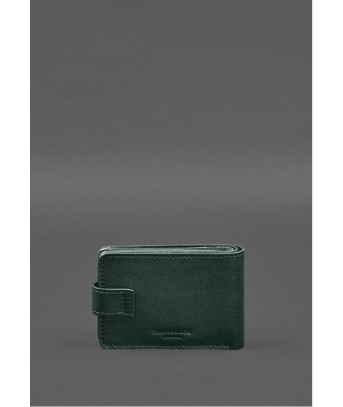 Leather wallet-cover for combat participant ID (UCD) Green