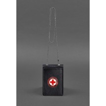 Кожаная обложка на цепочке для удостоверения Красного Креста