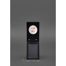 Leather cover on a chain for Red Cross ID