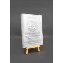 White leather cover for veterinary passport
