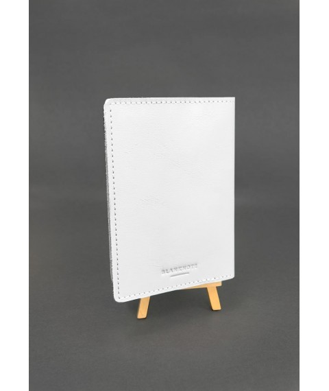 White leather cover for veterinary passport