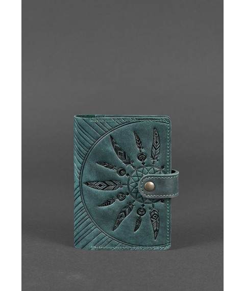 Women's leather passport cover 3.0 Indy green