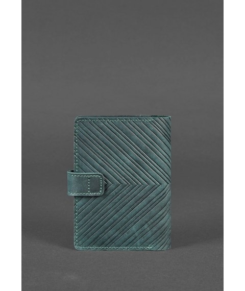 Women's leather passport cover 3.0 Indy green
