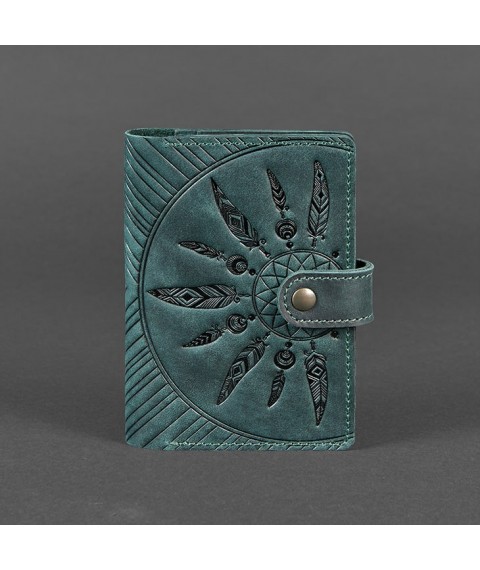 Women's leather passport cover 3.0 Indy green