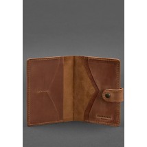 Leather passport cover 3.0 light brown Crazy Horse
