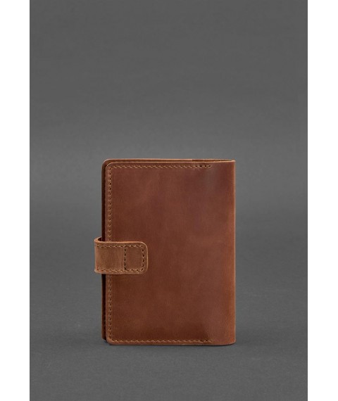 Leather passport cover 3.0 light brown Crazy Horse