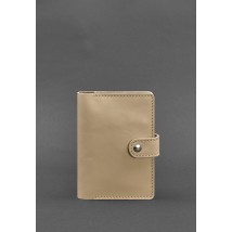 Leather passport cover 3.0 light beige