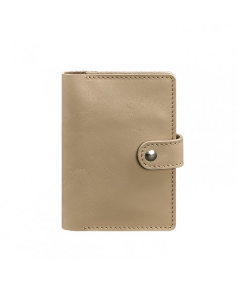 Leather passport cover 3.0 light beige