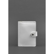 Leather passport cover 3.0 white