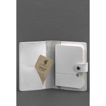 Кожаная обложка для паспорта 3.0 белая