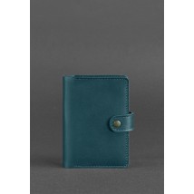 Leather passport cover 3.0 green