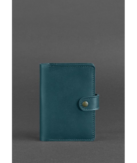 Leather passport cover 3.0 green