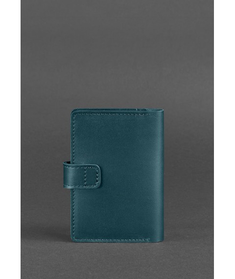 Leather passport cover 3.0 green