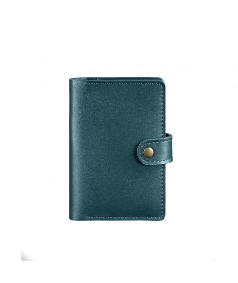 Leather passport cover 3.0 green