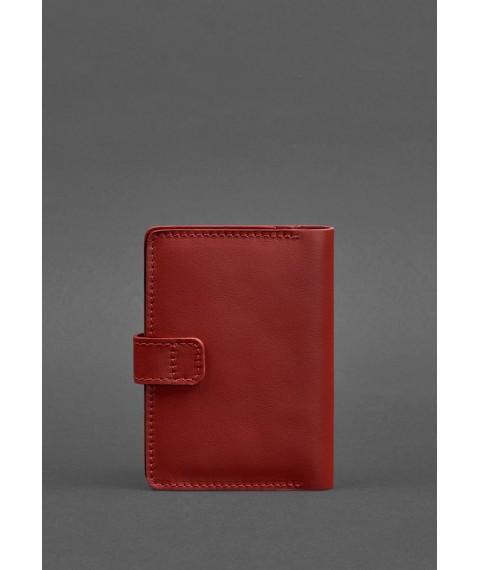 Leather passport cover 3.0 red