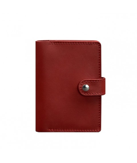Leather passport cover 3.0 red