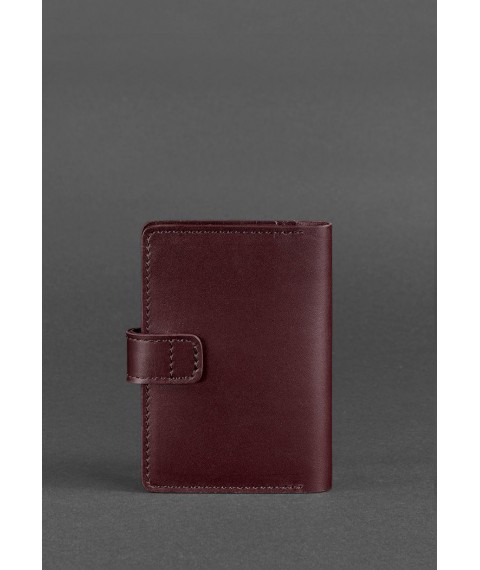 Leather passport cover 3.0 burgundy
