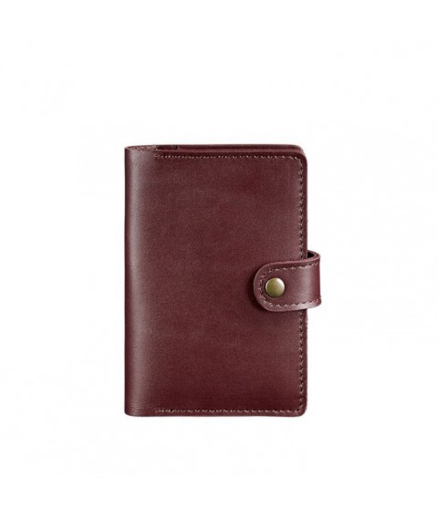 Leather passport cover 3.0 burgundy