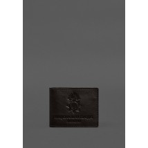 Шкіряна обкладинка для службового посвідчення Національної гвардії Темно-коричнева