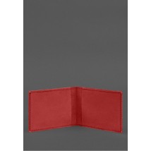 Кожаная обложка для служебного удостоверения Национальной гвардии Красная