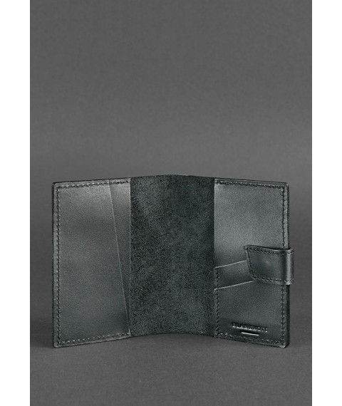 Leather passport cover 4.0 black