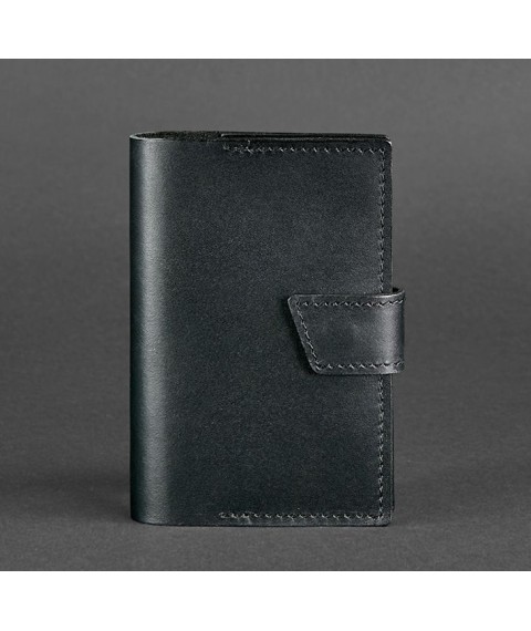 Leather passport cover 4.0 black