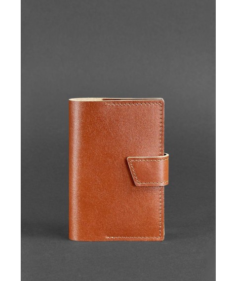 Leather passport cover 4.0 light brown