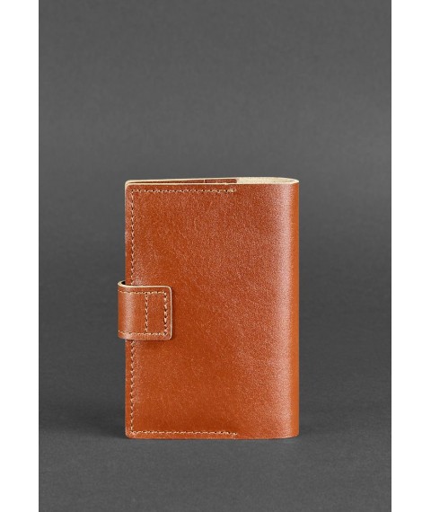 Leather passport cover 4.0 light brown