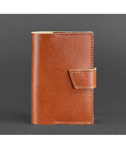 Leather passport cover 4.0 light brown
