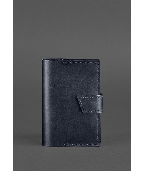 Leather passport cover 4.0 dark blue