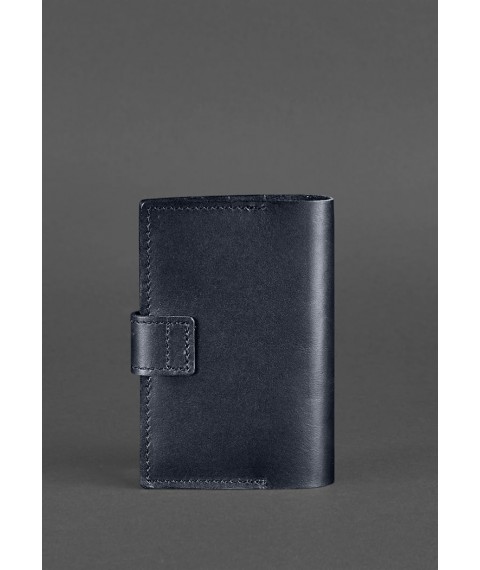Leather passport cover 4.0 dark blue
