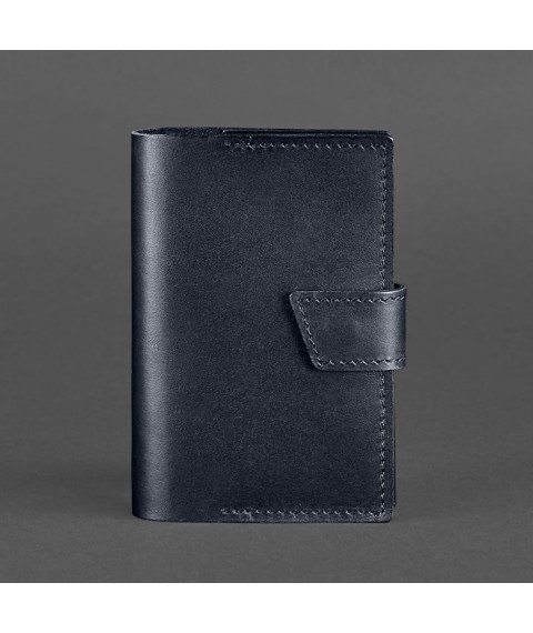 Leather passport cover 4.0 dark blue