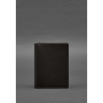 Leather document organizer cover 6.1 dark brown crust
