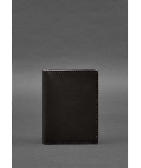 Leather document organizer cover 6.1 dark brown crust