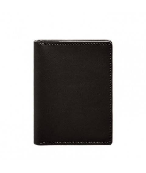 Leather document organizer cover 6.1 dark brown crust