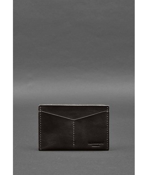 Leather document organizer cover 6.2 dark brown crust