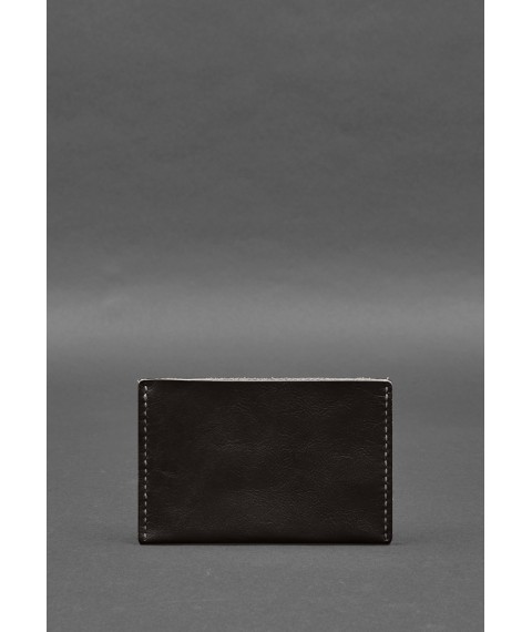 Leather document organizer cover 6.2 dark brown crust