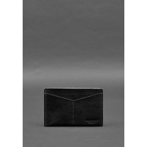 Leather document organizer cover 6.2 black crust