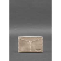 Leather document organizer cover 6.2 light beige crust