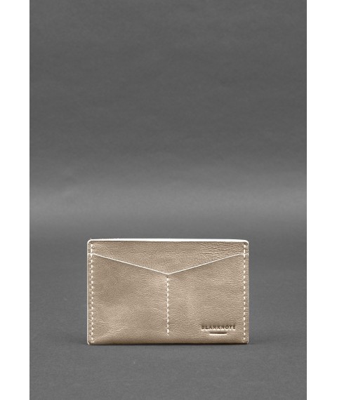 Leather document organizer cover 6.2 light beige crust