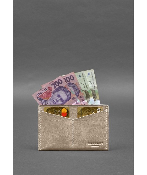 Leather document organizer cover 6.2 light beige crust