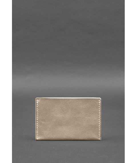 Leather document organizer cover 6.2 light beige crust