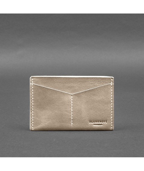 Leather document organizer cover 6.2 light beige crust