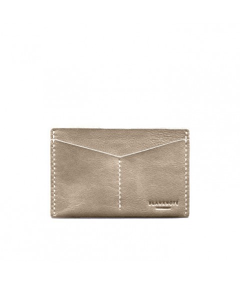 Leather document organizer cover 6.2 light beige crust
