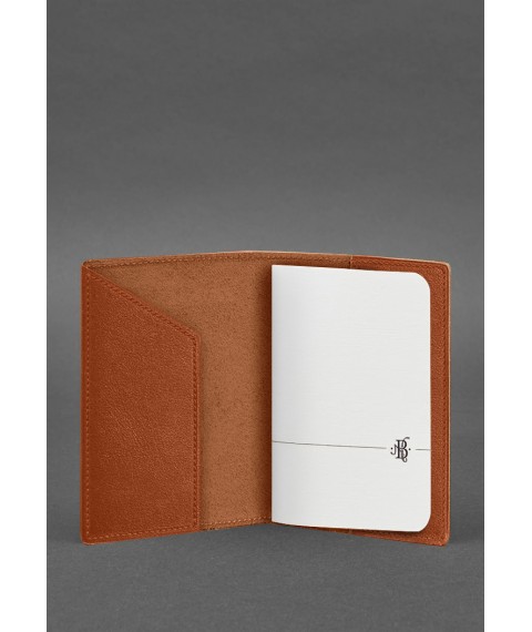 Leather cover for military ID 7.0 light brown
