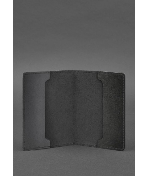 Leather cover for military ID of a reserve officer 8.0 Black