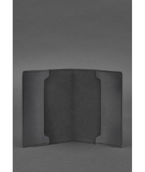 Leather cover for military ID of a reserve officer 8.0 Black