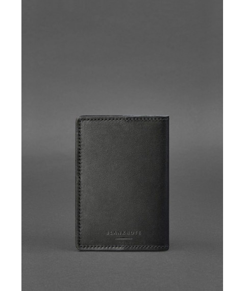 Leather cover for military ID of a reserve officer 8.0 Black